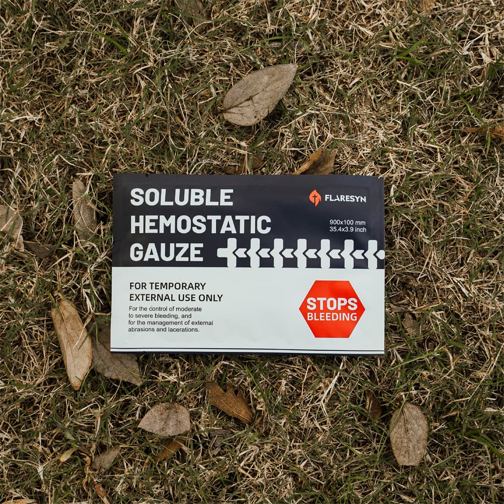 Soluble Hemostatic Gauze