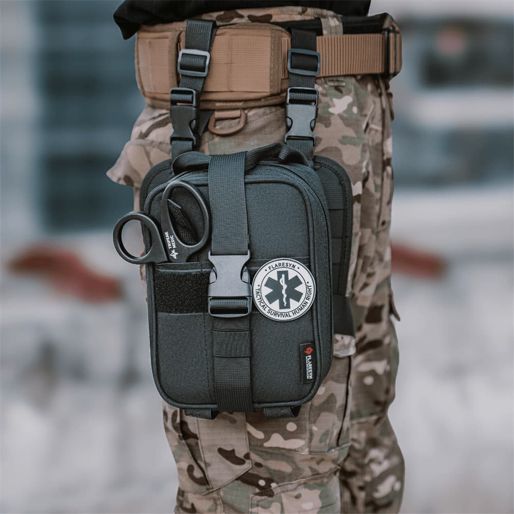 FlareSyn DLK Drop Leg Tactical First Aid Pouch
