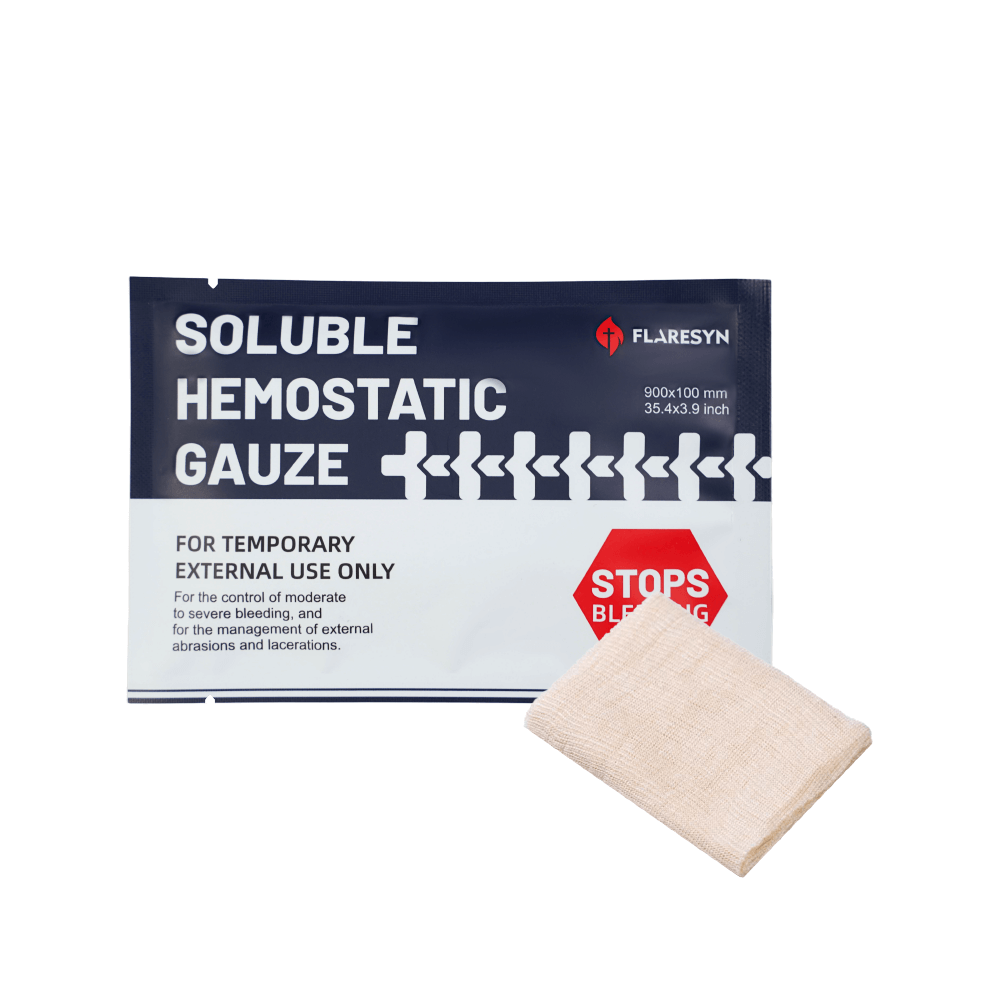 Soluble Hemostatic Gauze