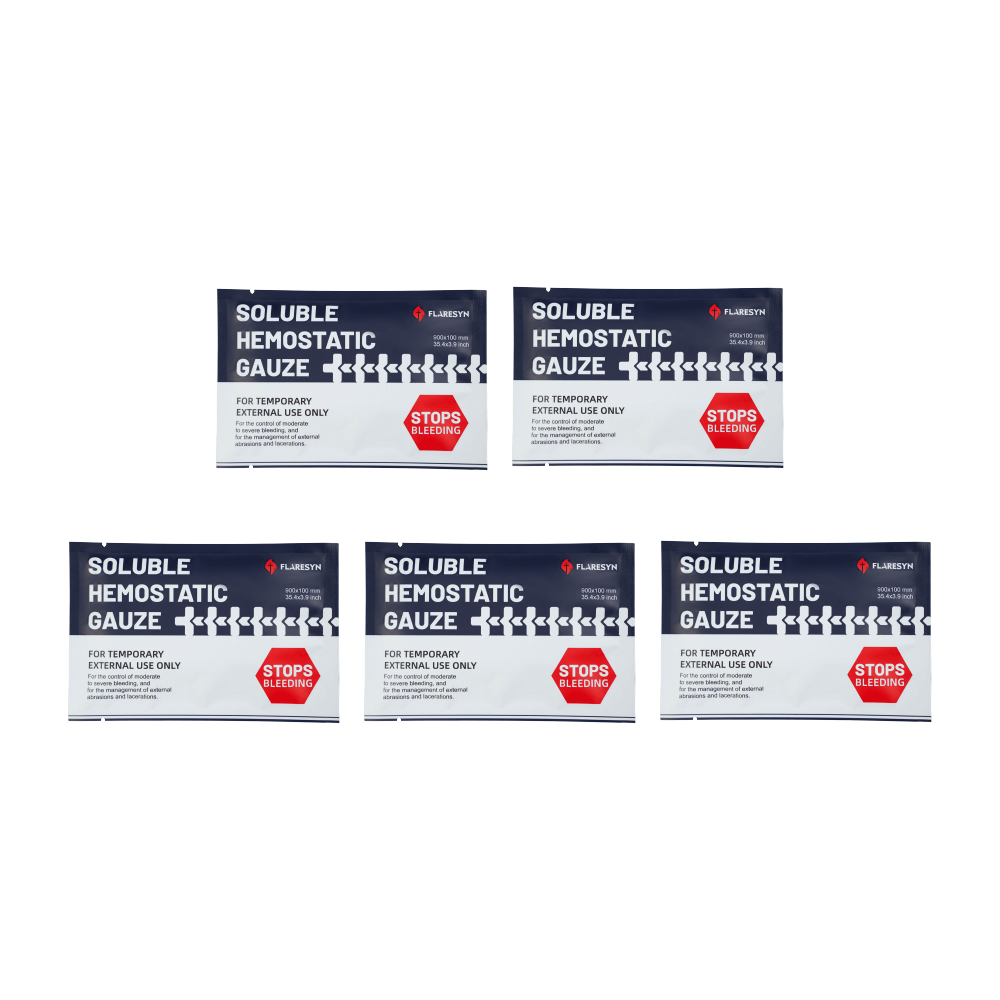 Soluble Hemostatic Gauze