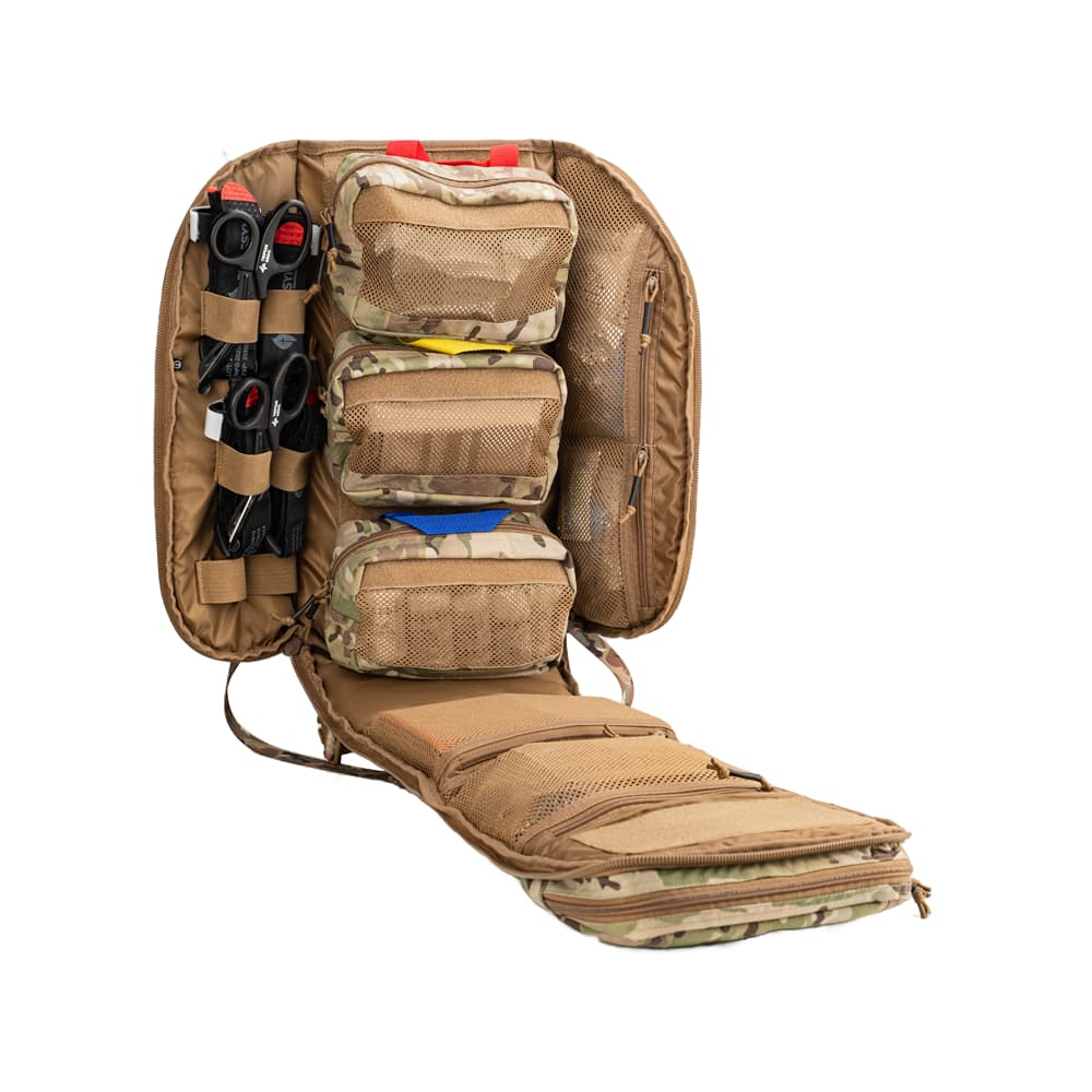 FlareSyn F9 IFAK Tactical Medical First Aid Bag – 4-6 Combatant