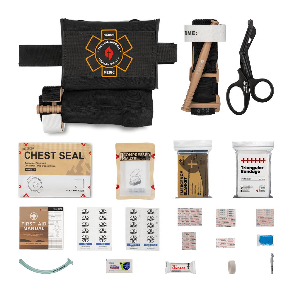 Micro Trauma EDC MOLLE Pouch with Rapid Deploy Tourniquet Sleeve