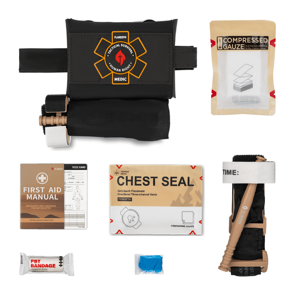 Micro Trauma EDC MOLLE Pouch with Rapid Deploy Tourniquet Sleeve