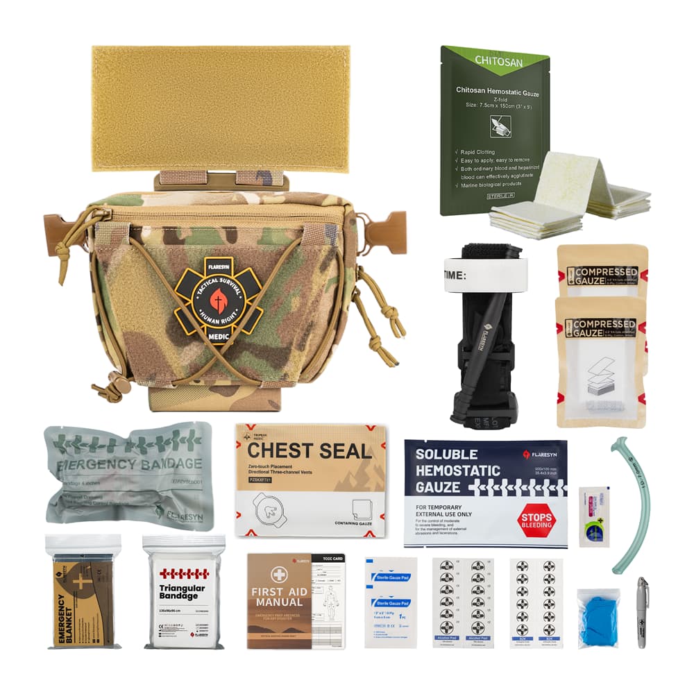 FlareSyn THM Tactical Hanger Medic Kit (Pre-filled)