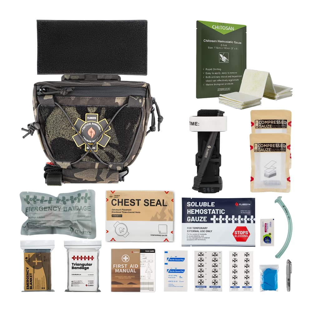 FlareSyn THM Tactical Hanger Medic Kit (Pre-filled)