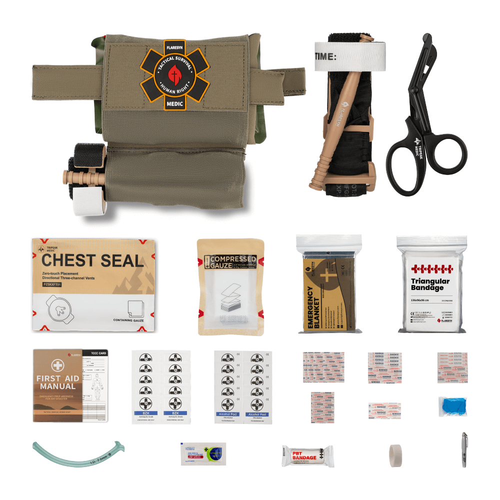 Micro Trauma EDC MOLLE Pouch with Rapid Deploy Tourniquet Sleeve