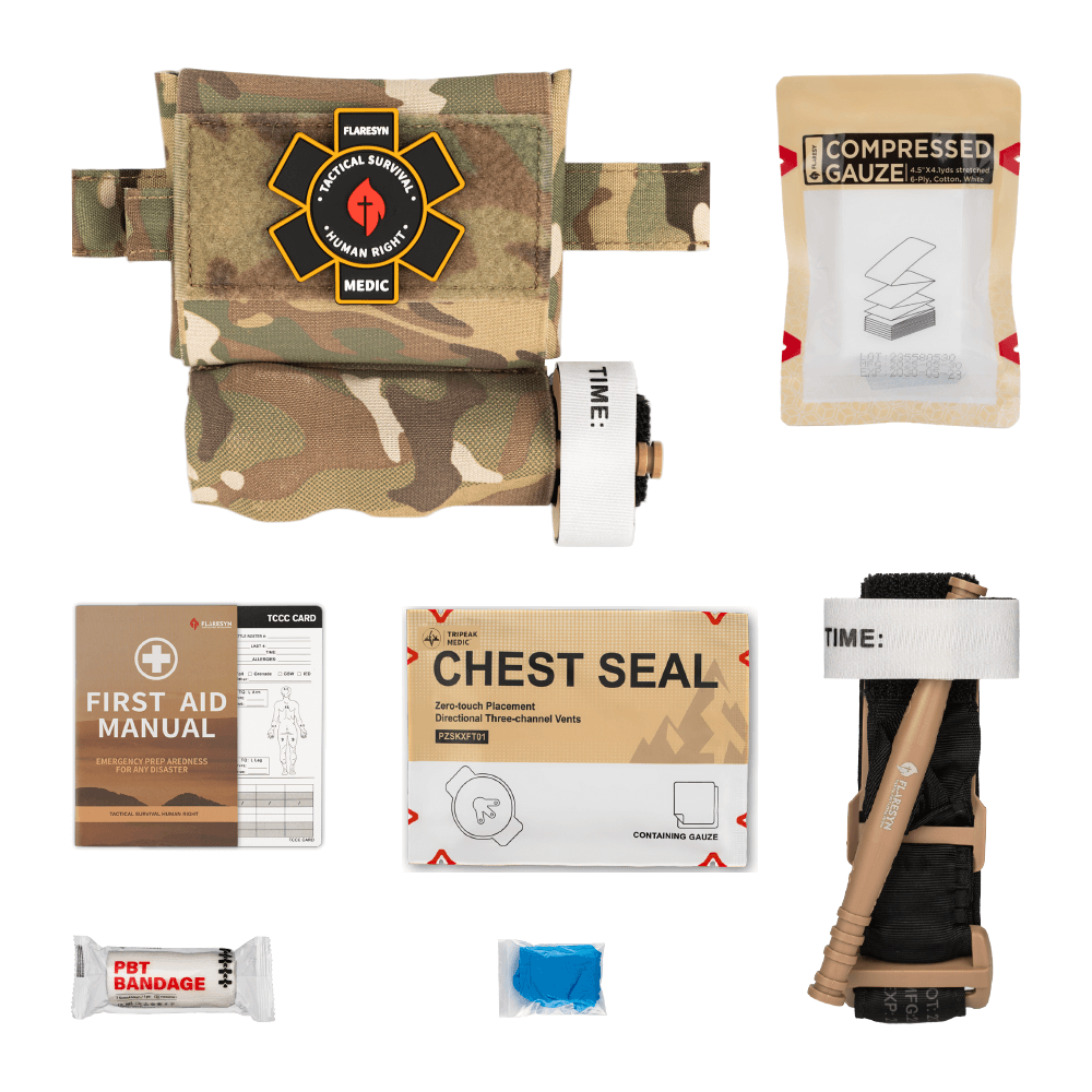 Micro Trauma EDC MOLLE Pouch with Rapid Deploy Tourniquet Sleeve