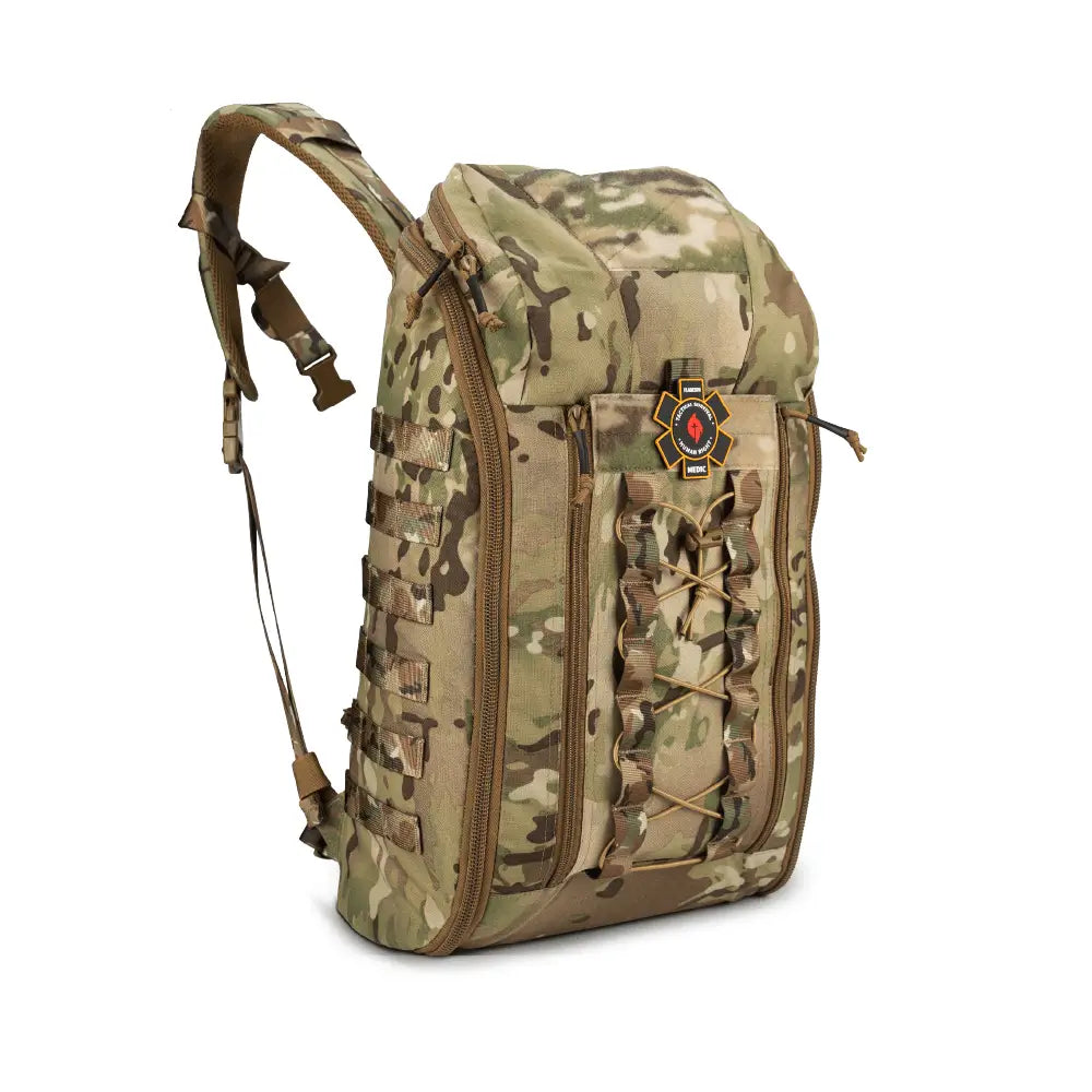 FlareSyn F9 IFAK Tactical Medical First Aid Bag – 4-6 Combatant