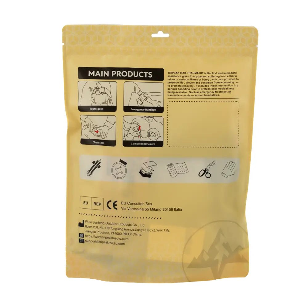 Tactical Trauma Kit(B) -Refill IFAK With Metal Tourniquet